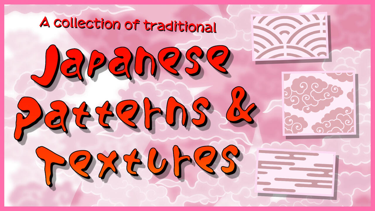 Good for backgrounds, kimono designs, and more